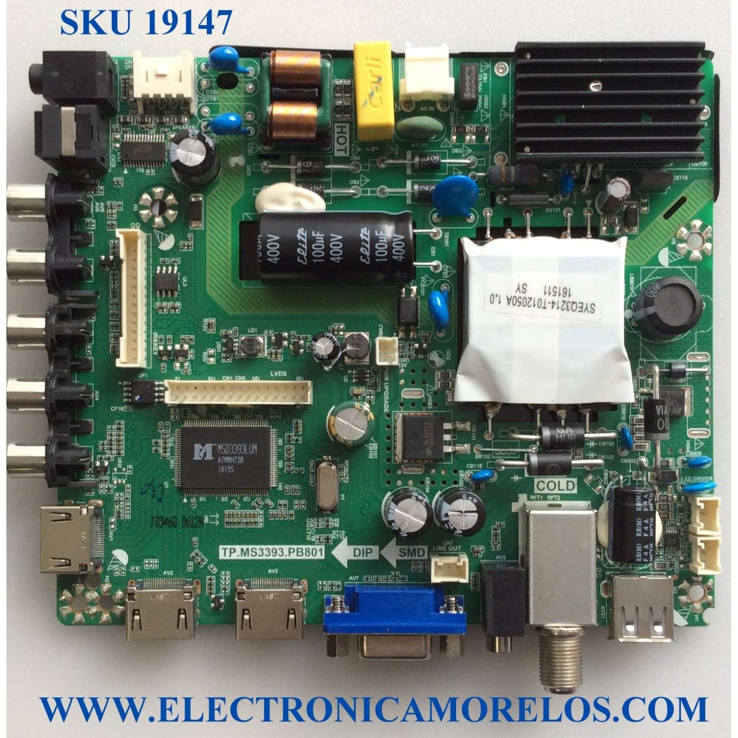 MAIN / FUENTE / (COMBO) / ELEMENT K16060346 / TP.MS3393.PB801 / SY16198 / 20160426 / 20160426_143111 / PANEL T390-DXB-DLED / MODELO ELEFW3916